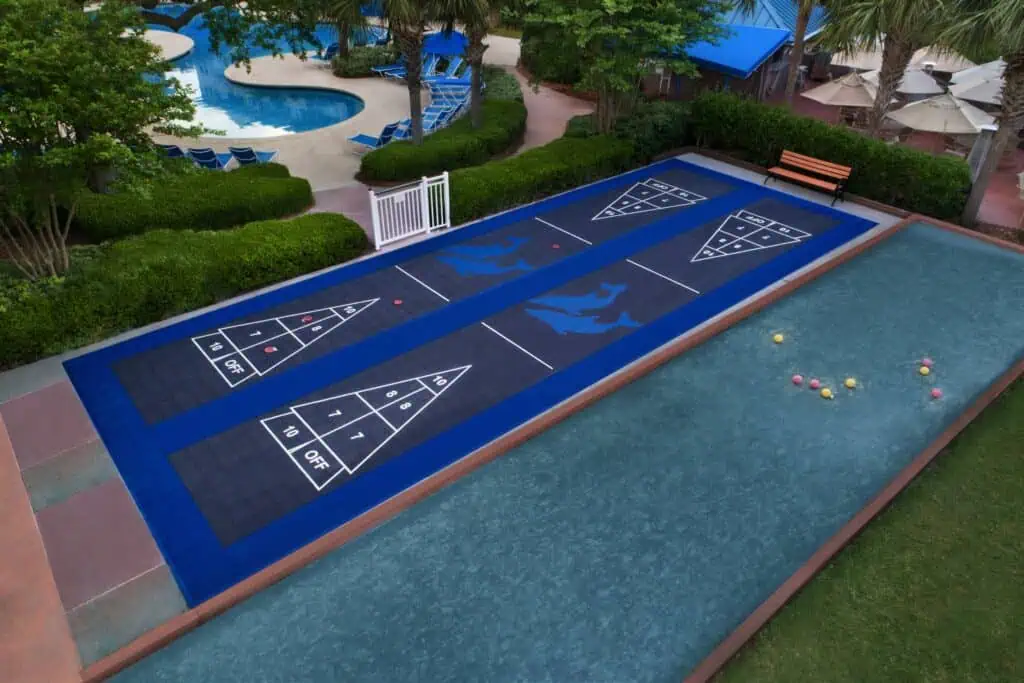 Shuffleboard and Bocce Ball Courts