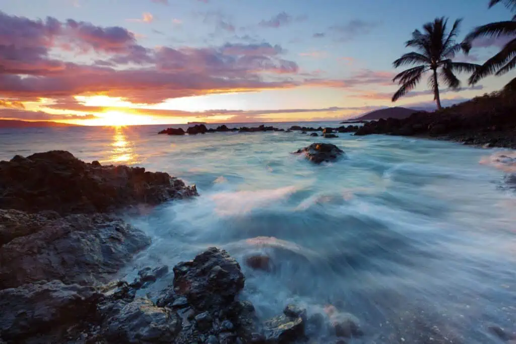 Beach at sunset